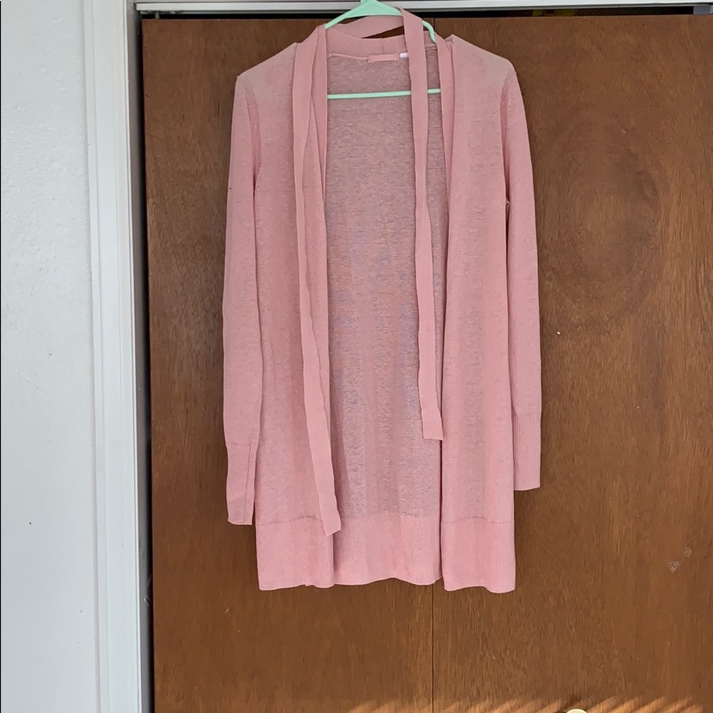 Pink cardigan